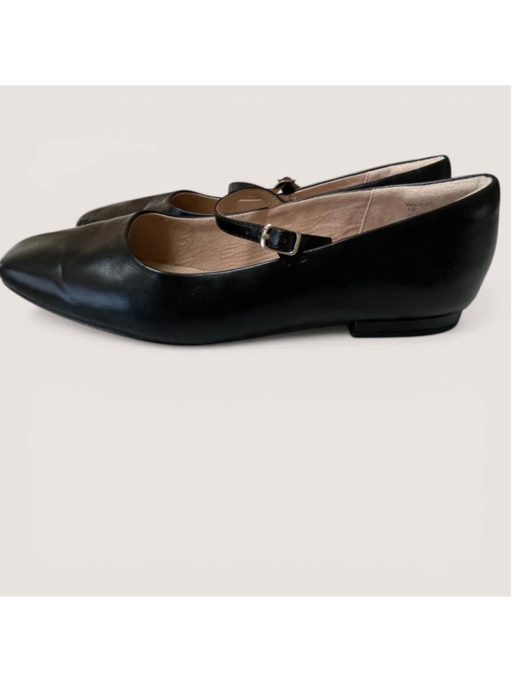 Abercrombie Black Mary Jane Flats Square Toe Minimalist Ballet 10